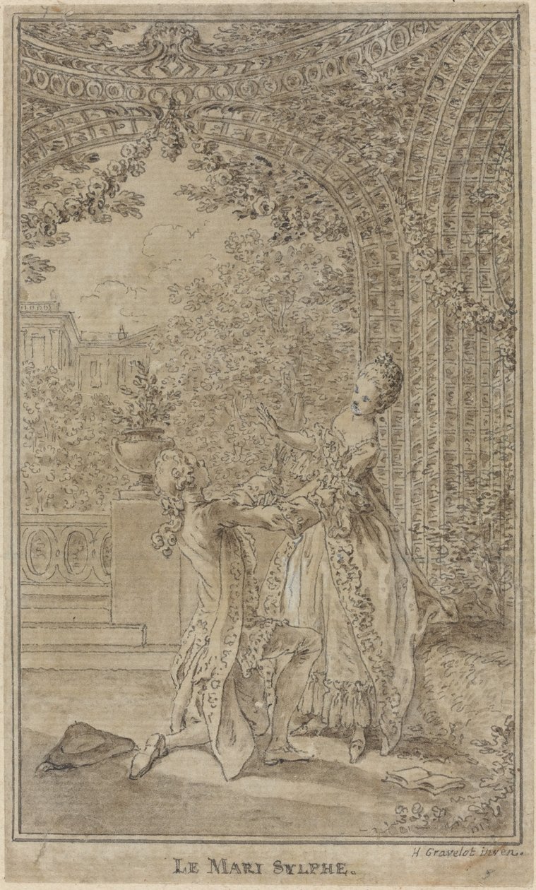 Le Mari sylphe von Hubert Francois Gravelot