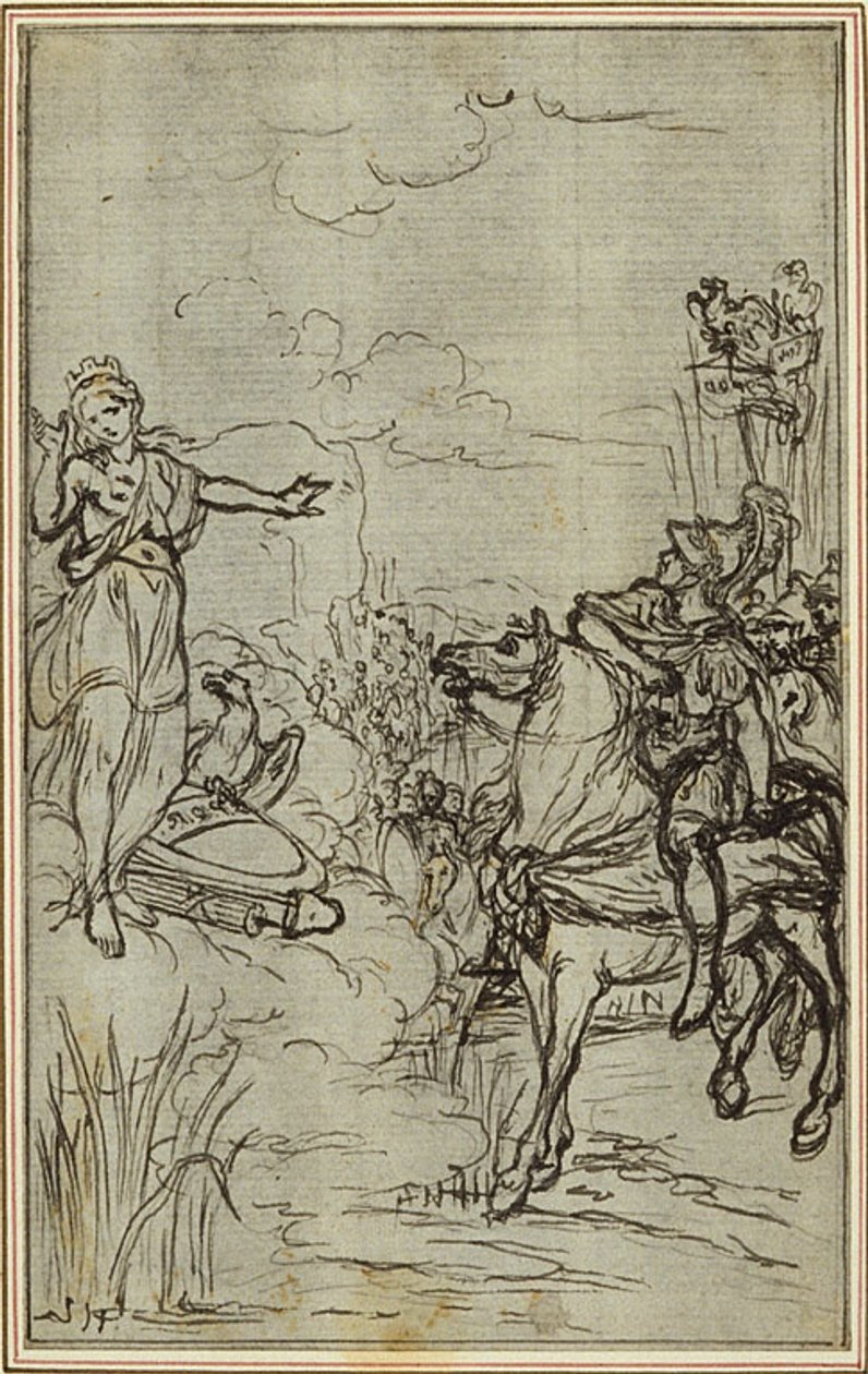 Studie für Lucains "La Pharsale", Gesang I von Hubert Francois Gravelot