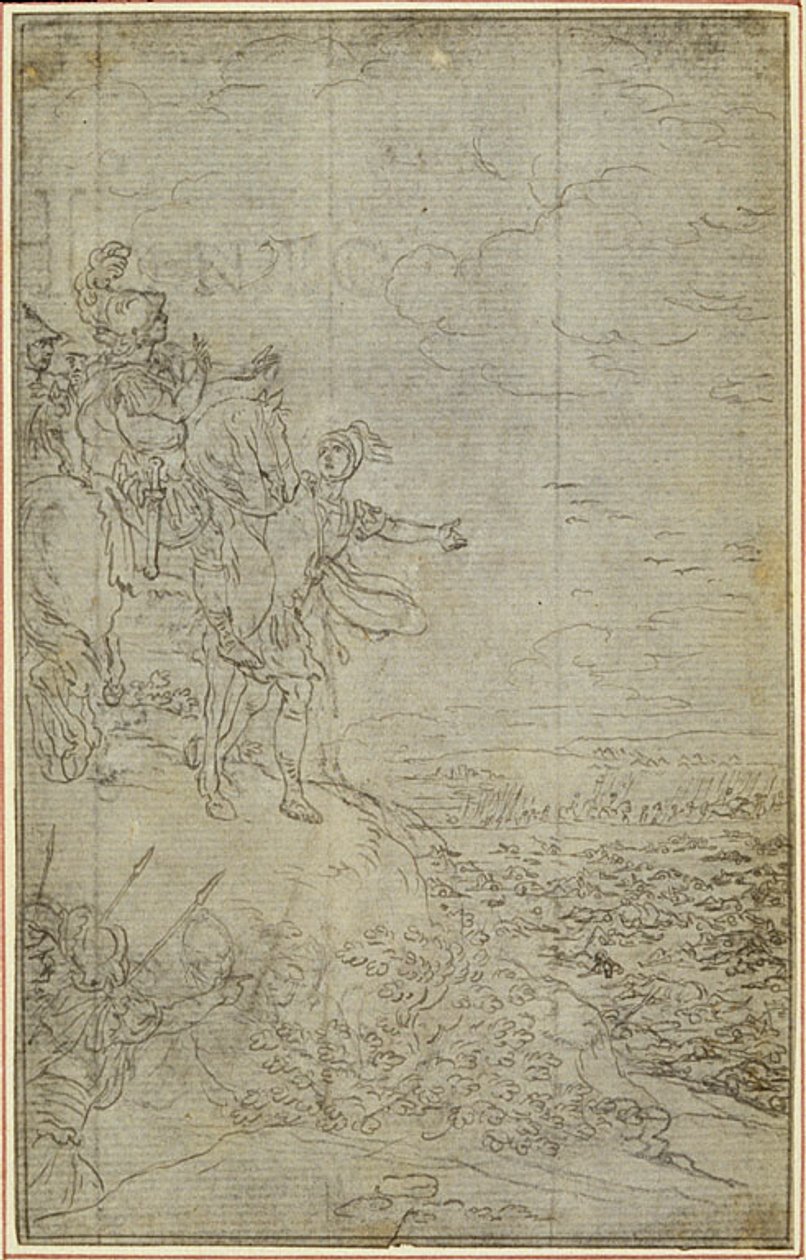 Studie zu Lucains "La Pharsale", Canto VII von Hubert Francois Gravelot
