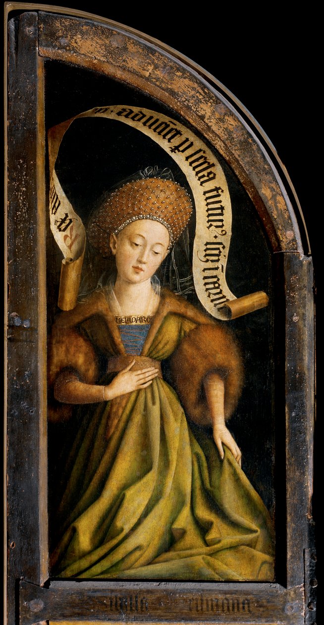 Kumäische Sibylle, vom äußeren rechten Flügel des Genter Altars von Hubert & Jan van (1390 1441) Eyck