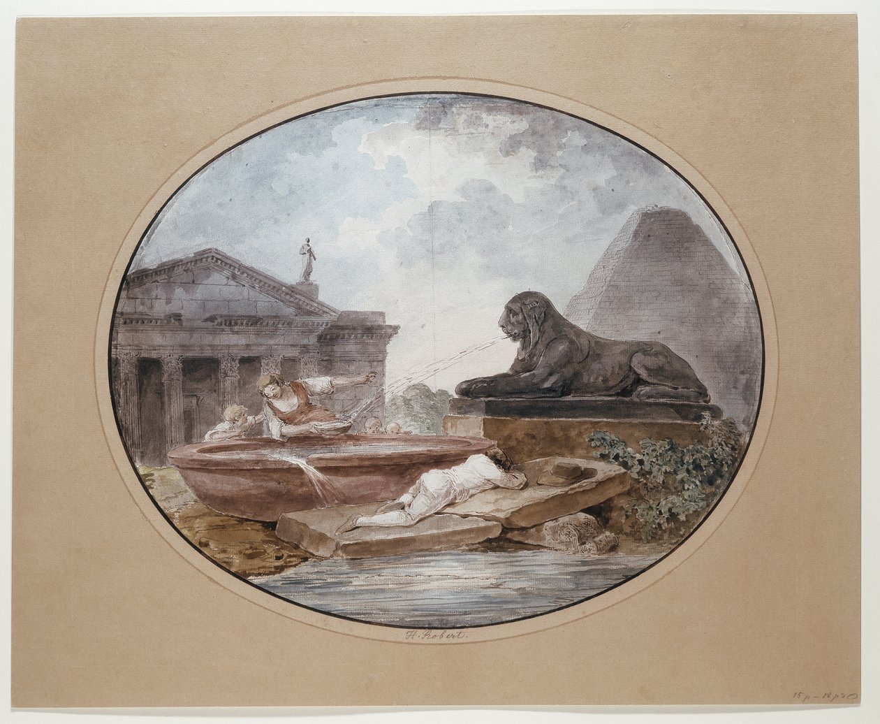 Architekturcapriccio von Hubert Robert