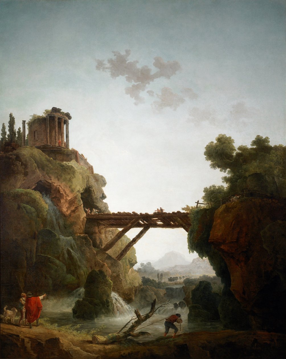 Fantastische Aussicht auf Tivoli von Hubert Robert
