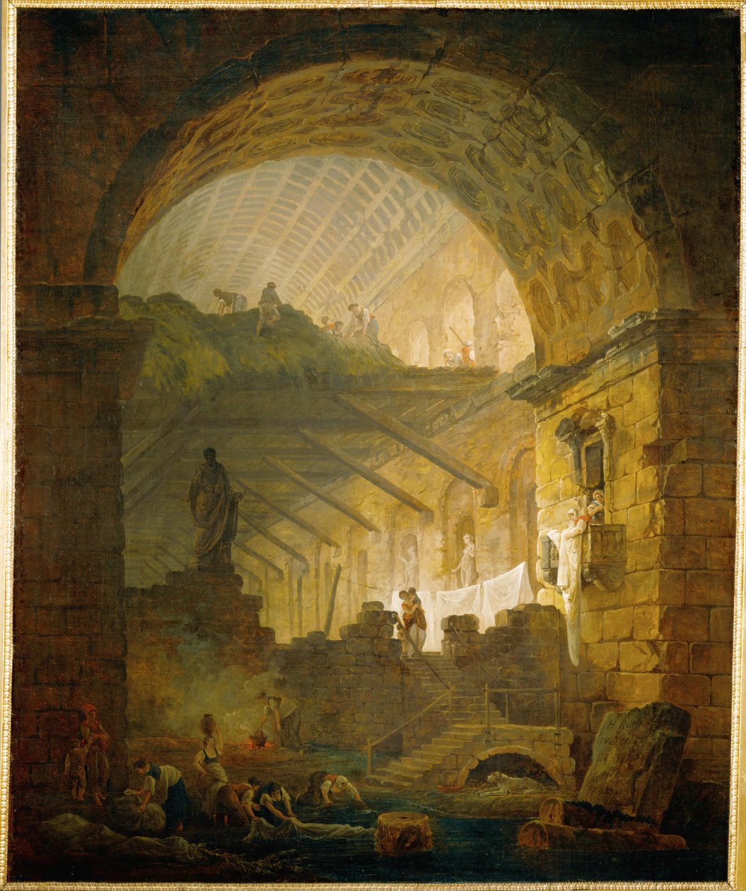 Galerie in Ruinen von Hubert Robert