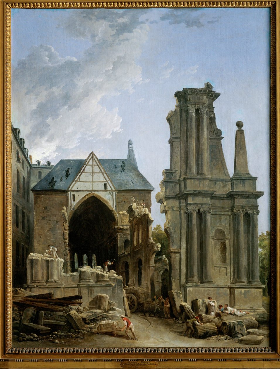 Der Abriss der Kirche der Feuillants von Hubert Robert