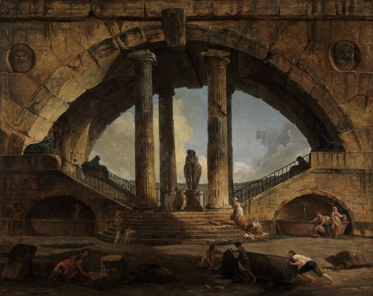 Römische Phantasievedute von Hubert Robert
