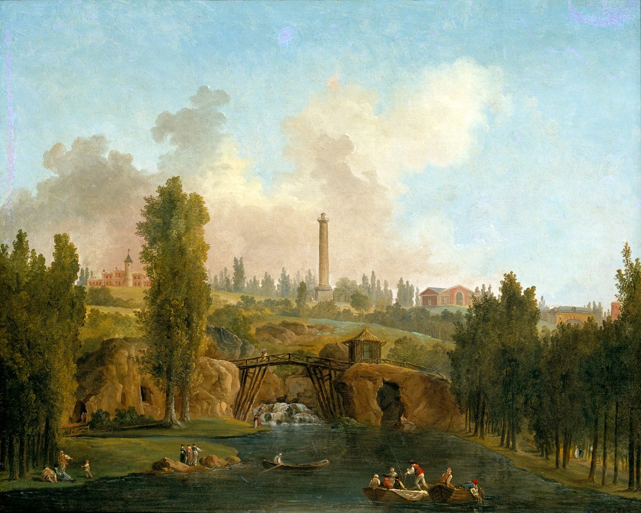 Ansicht des Parks von Méréville von Hubert Robert