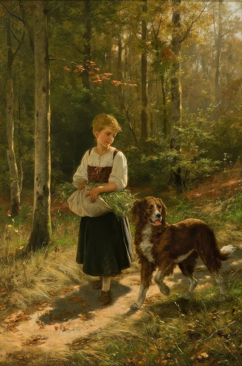 Die Kräutersammlerin von Hubert Salentin