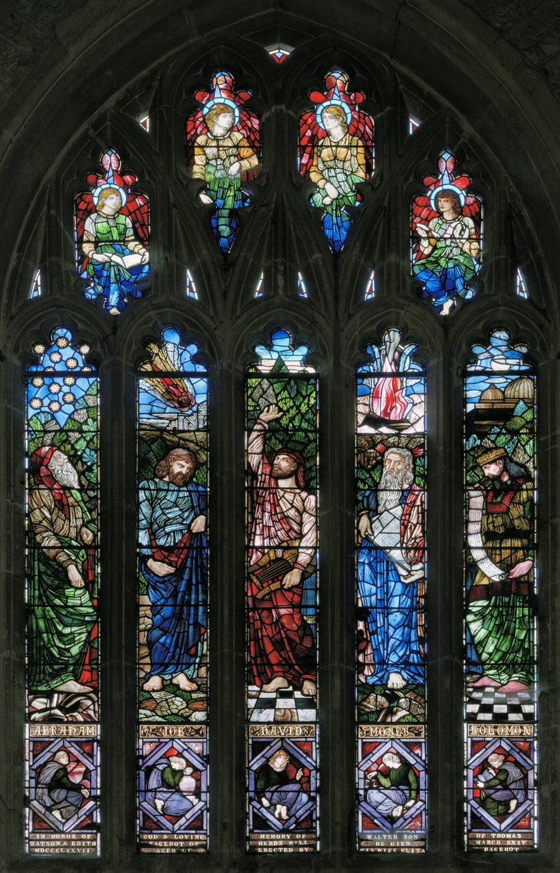 Langport, Allerheiligen, Abraham, Hiob, David, Moses & Salomo, 1879 von Hugh Arthur Kennedy
