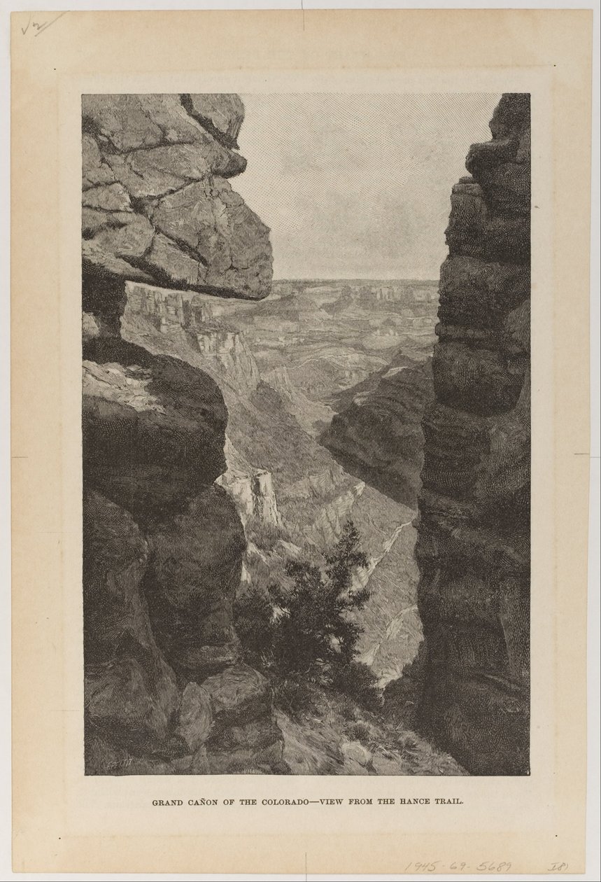 Grand Canyon des Colorado, Blick vom Hance Trail von Hugh Bolton Jones