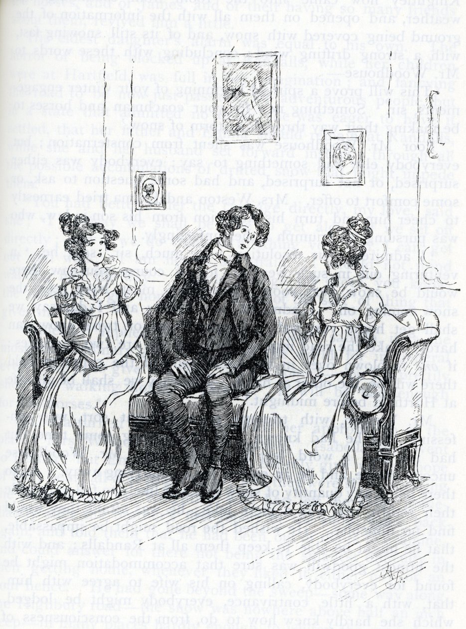 Illustration für "Emma" von Jane Austen von Hugh Thomson