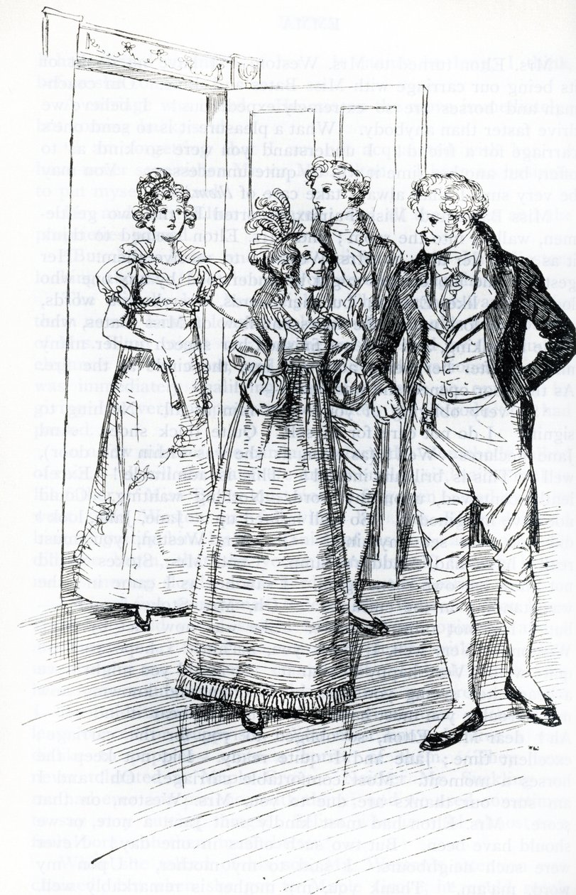 Der Ball im Gasthaus zur Krone (Illustration) von Hugh Thomson