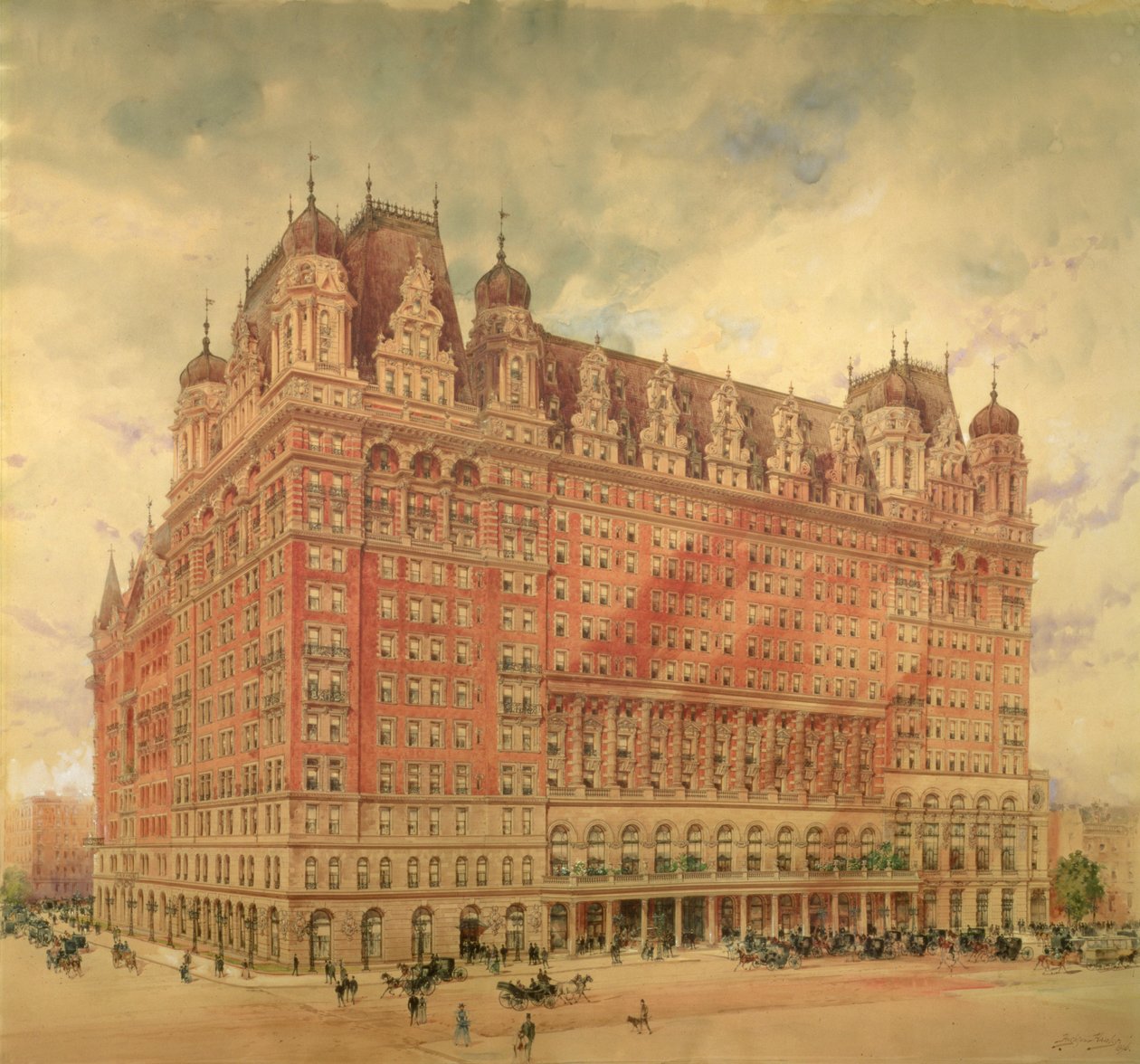 Das Waldorf Astoria Hotel, 1896 von Hughson Frederick Hawley