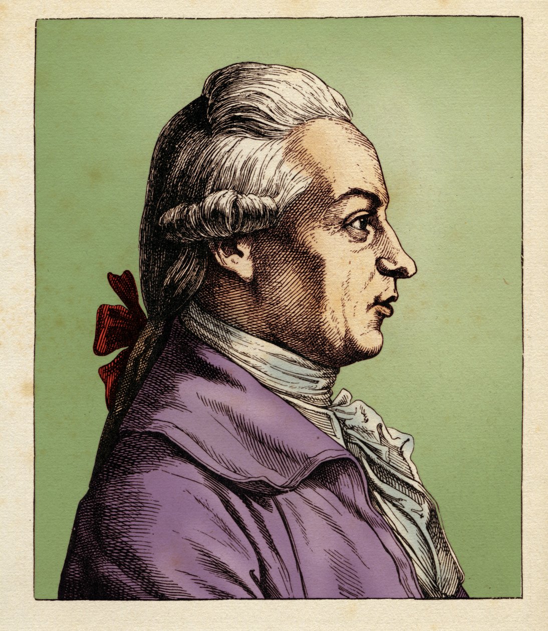 Johann Wilhelm von Archenholz (3. September 1741-28. Februar 1812) (1854) (Stich) von Hugo Bürkner