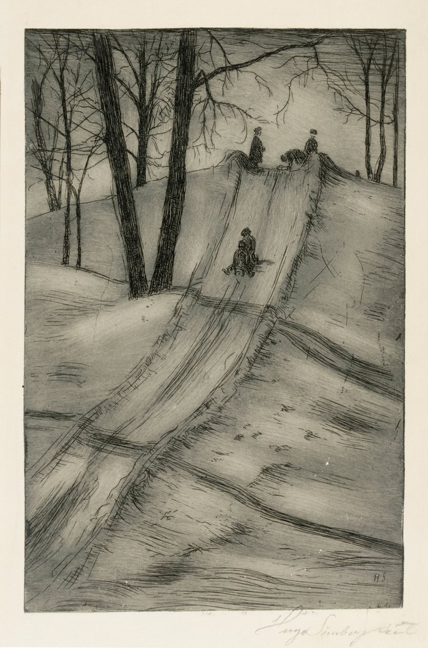 Schlittenfahrt von Hugo Simberg