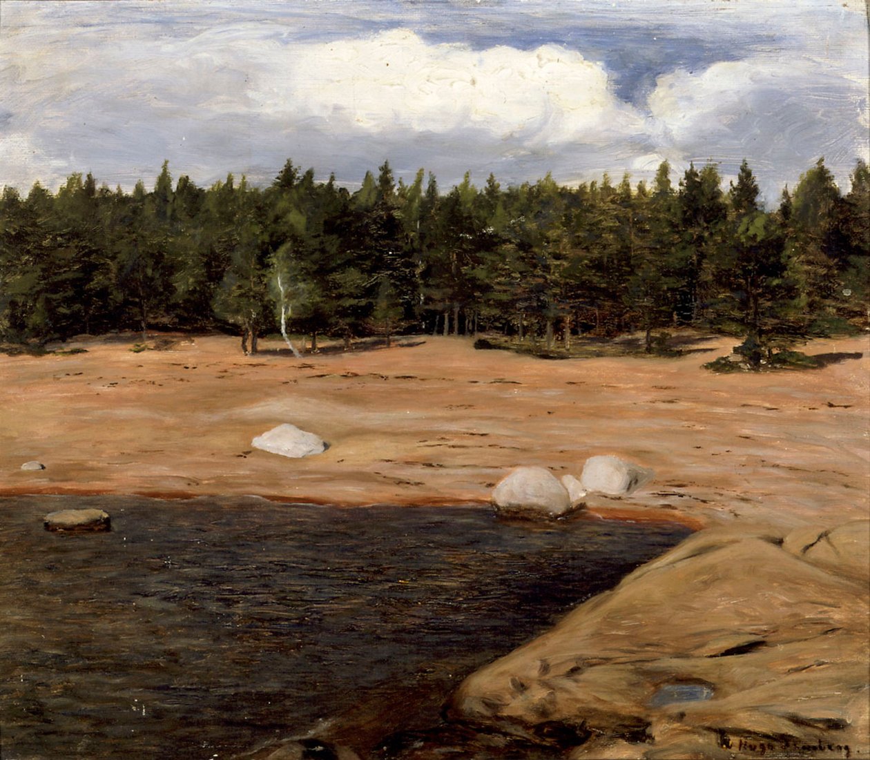 Der Strand, Niemenlautta von Hugo Simberg