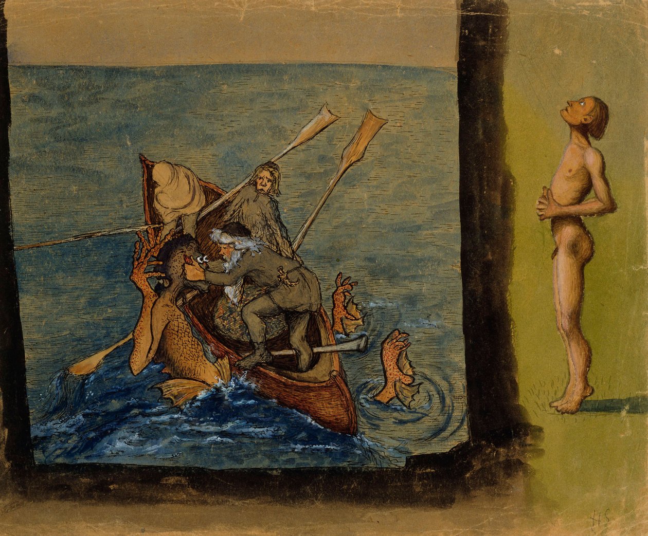Väinämöinen und Ikiturso von Hugo Simberg
