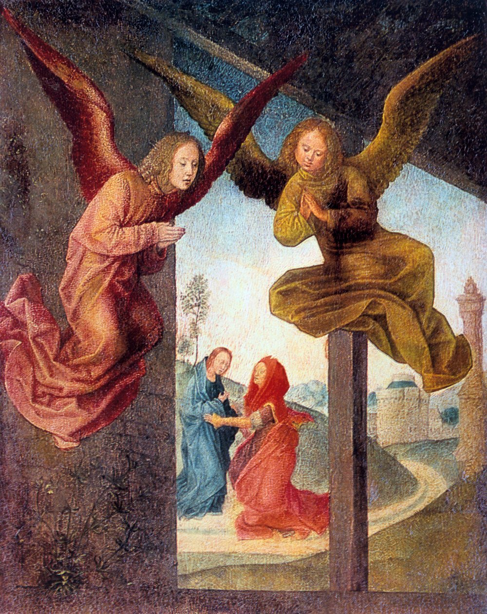 Die Anbetung der Könige (Detail), 15. Jahrhundert von Hugo van der Goes