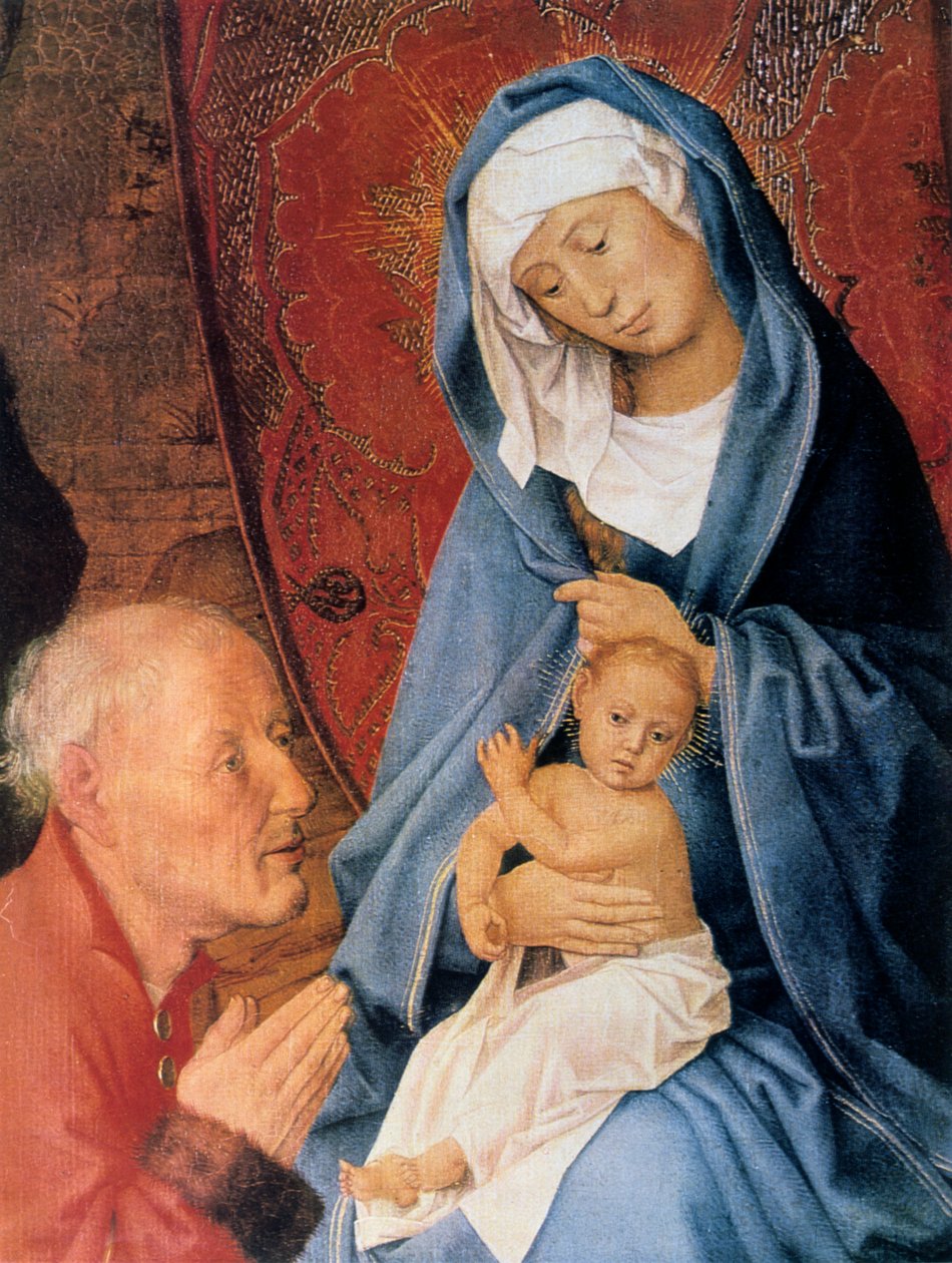 Die Anbetung der Könige (Detail), 15. Jahrhundert von Hugo van der Goes