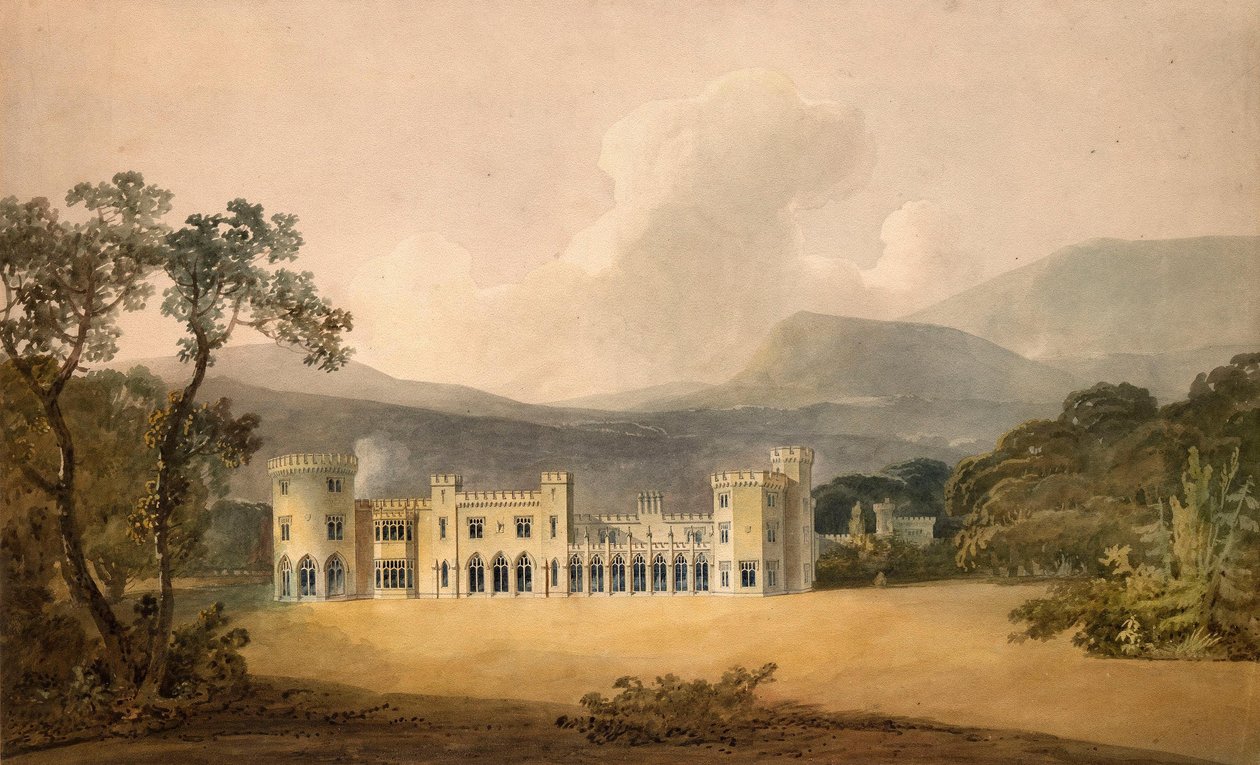 Gartenfront von Shanbally Castle, County Tipperary von Humphry Repton