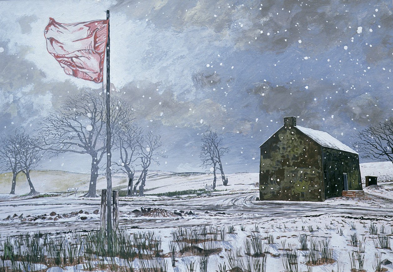 Drovers Arms und die Rote Flagge, nahe Garth, 1992 von Huw S. Parsons