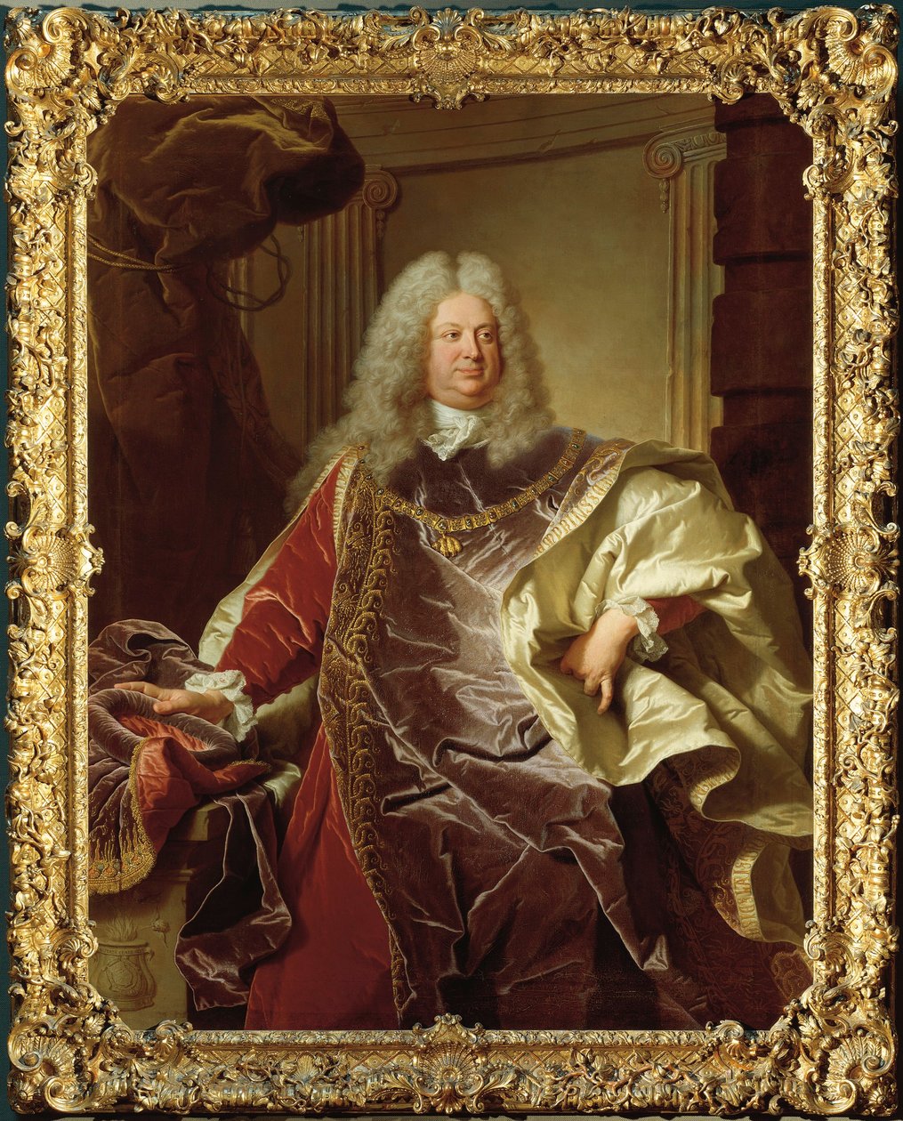 Porträt von Philipp Ludwig Wenzel Graf von Sinzendorf von Hyacinthe Francois Rigaud