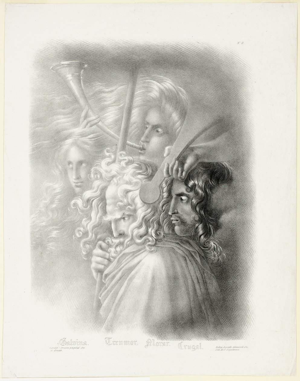 Galvina, aus Sammlung von Studienköpfen von Hyacinthe Louis Aubry Lecomte