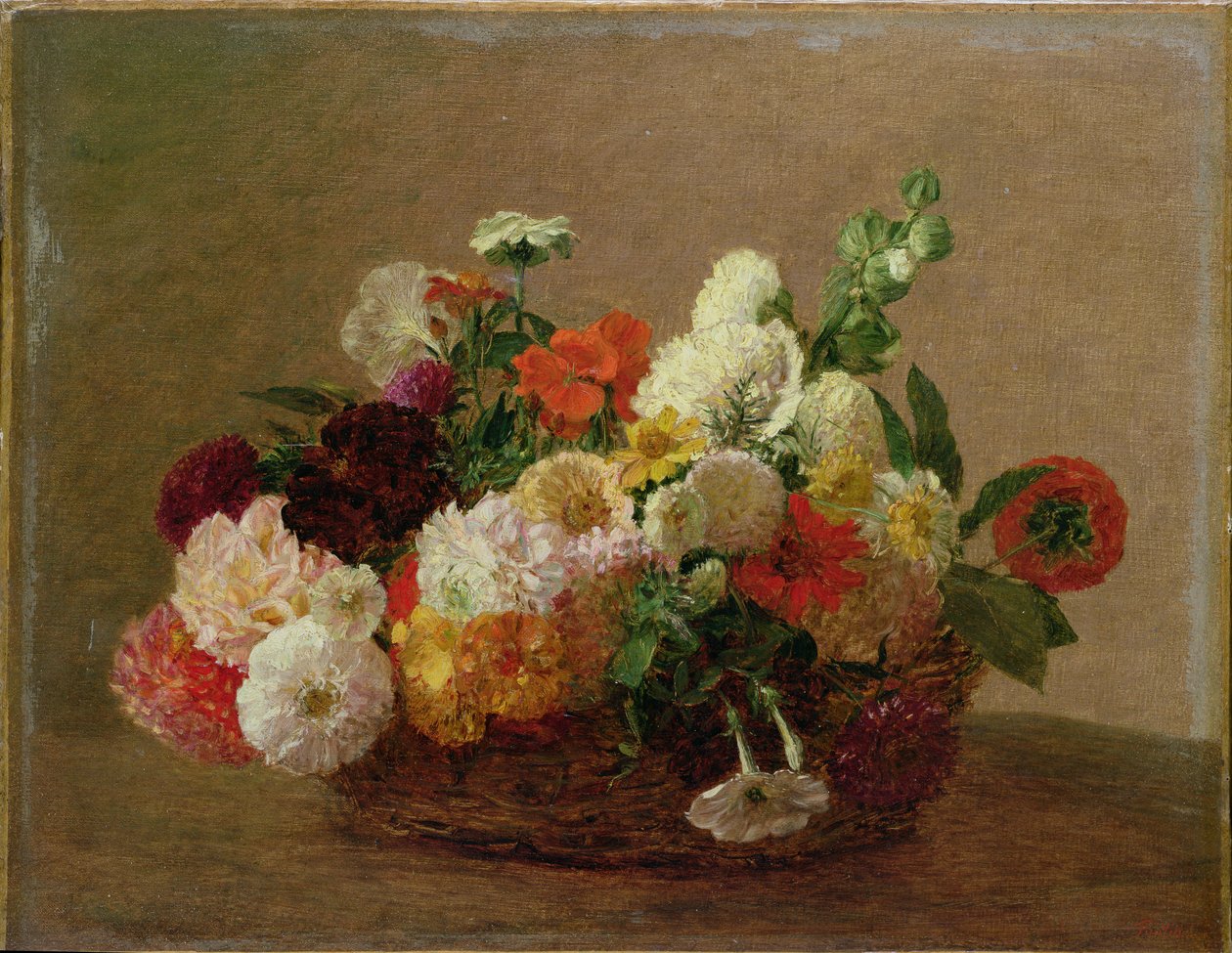 Blumenstillleben von Ignace Henri Jean Fantin-Latour