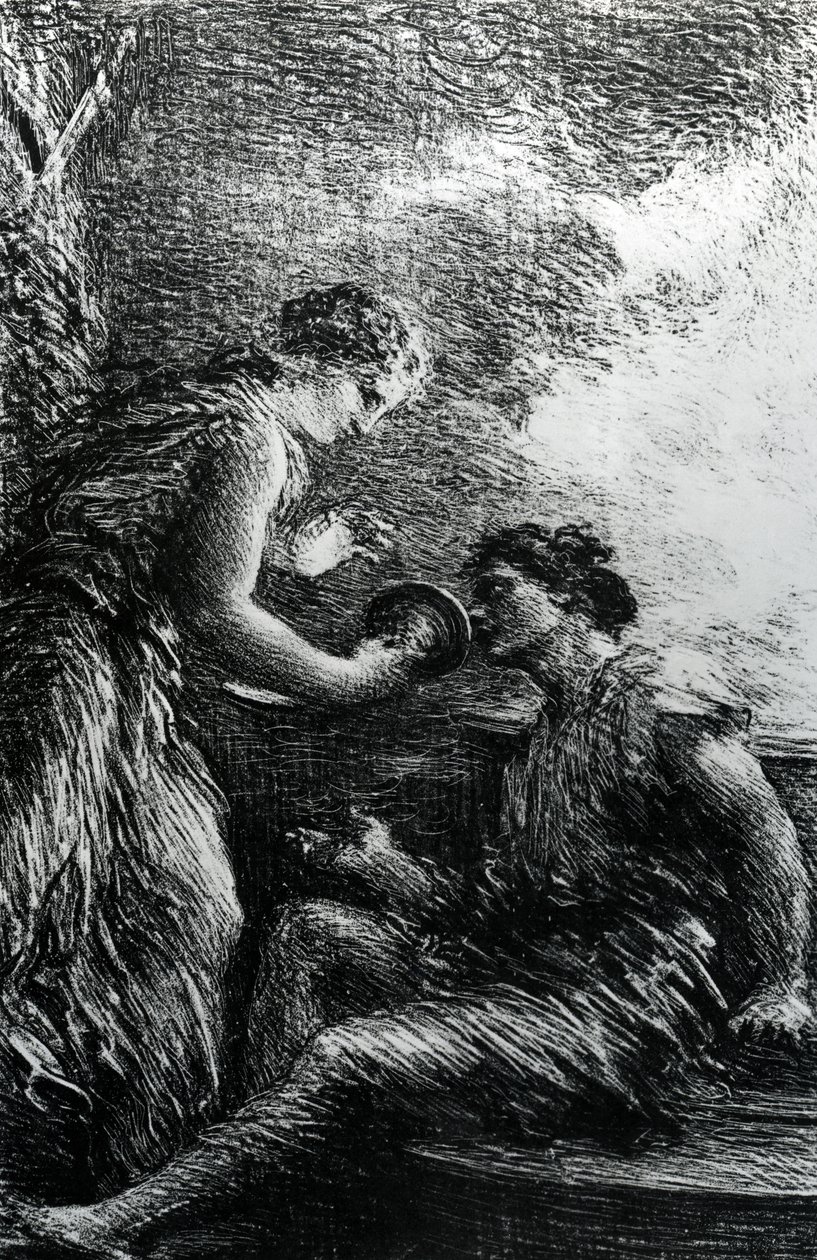 Sieglinde und Siegmund, Szene aus Wagners Oper 