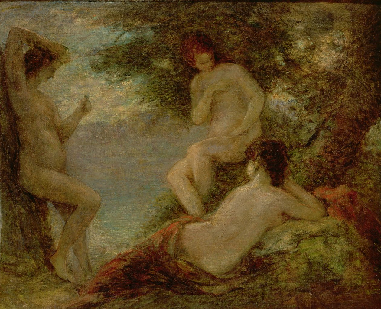 Die Badenden, ca. 1904 von Ignace Henri Jean Fantin Latour