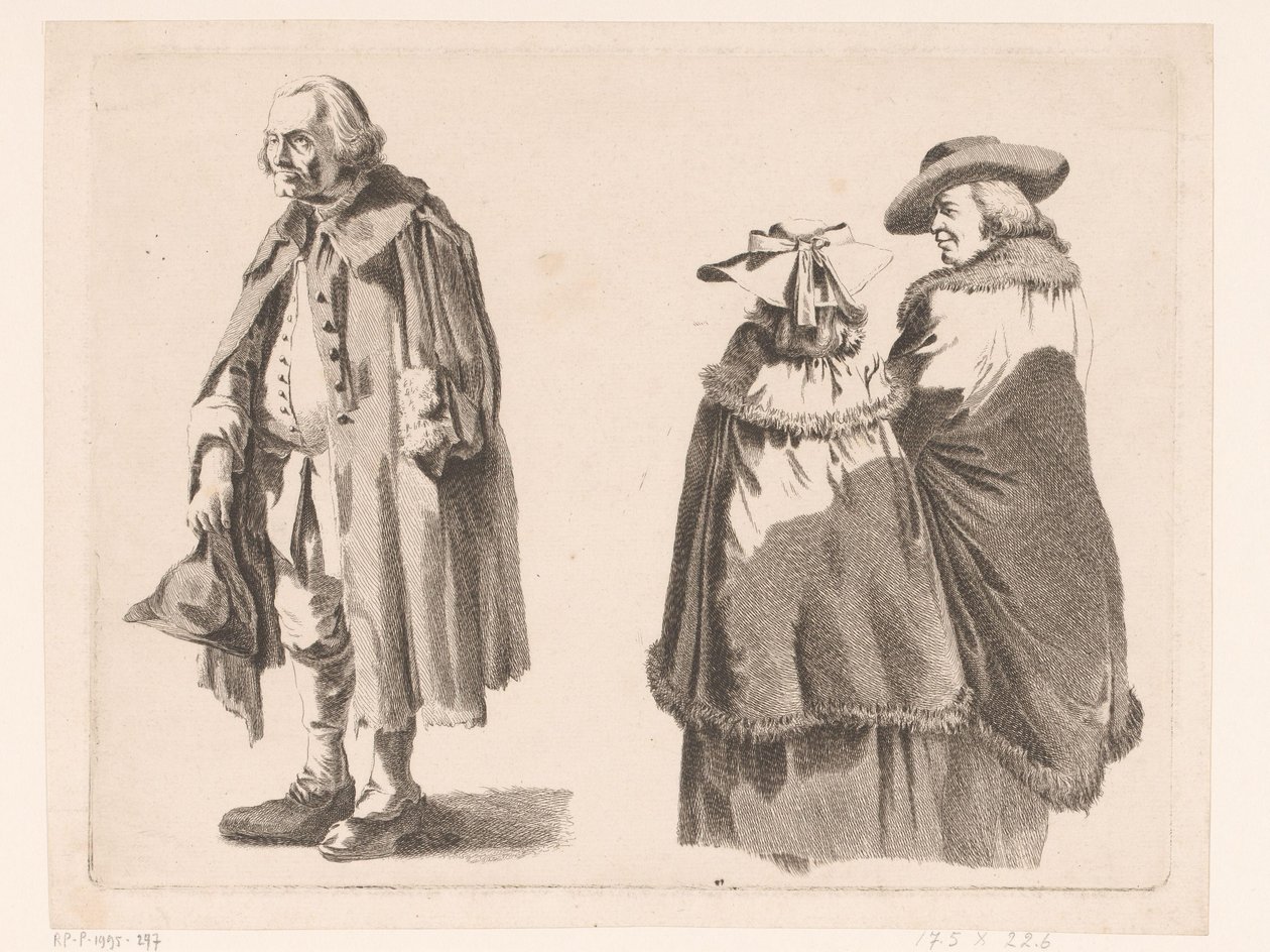 Komposition mit drei stehenden Figuren von Ignace Joseph de Claussin (attributed to)