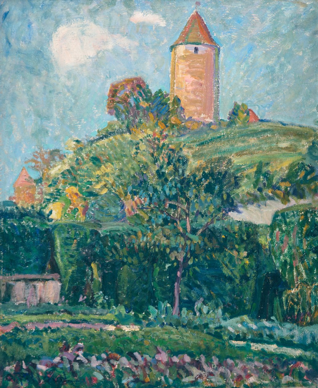 Ansicht von Romont von Ignace Nazaire Oswald Pilloud
