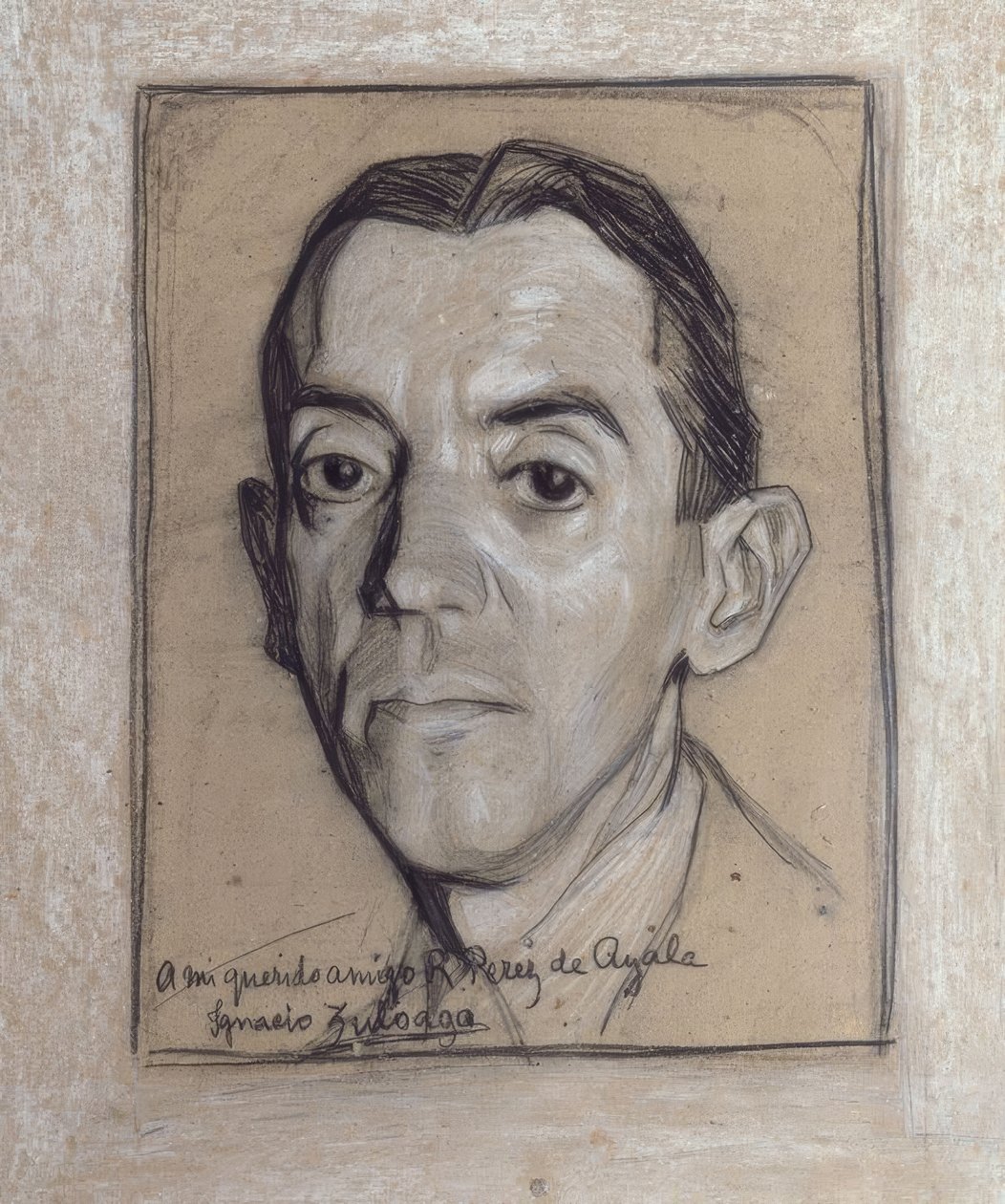 Porträt von Ramon Perez de Ayala (1888–1962), Schriftsteller und Journalist – Zeichnung – Generation von 1914 von Ignacio Zuloaga