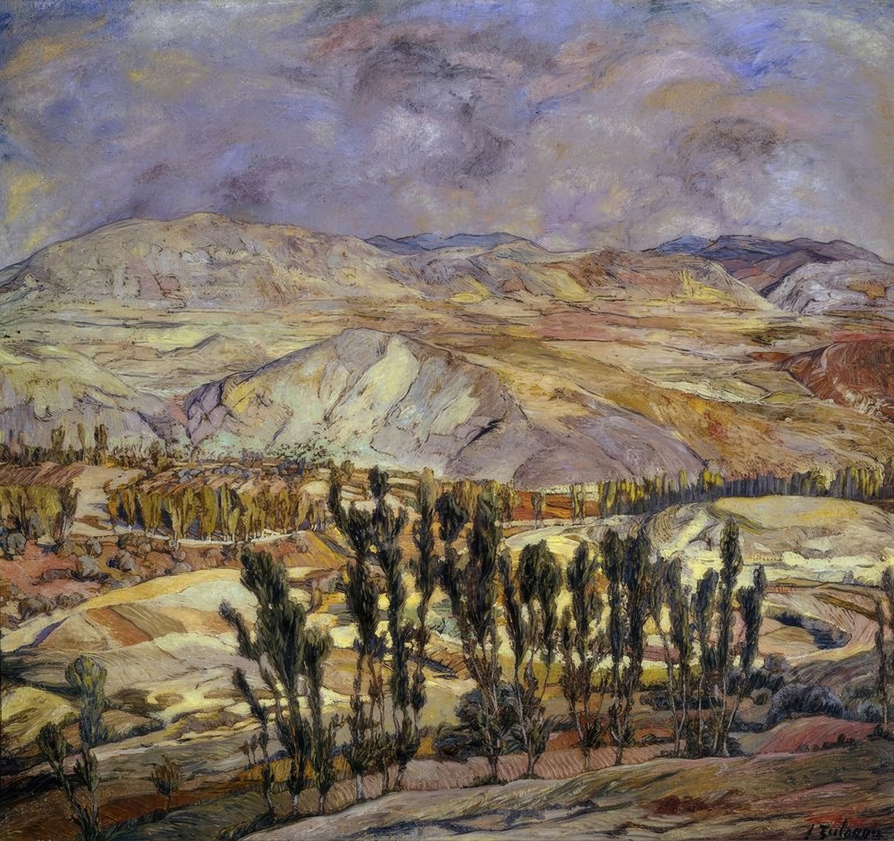Landschaft in Calatayud von Ignacio Zuloaga y Zabaleta
