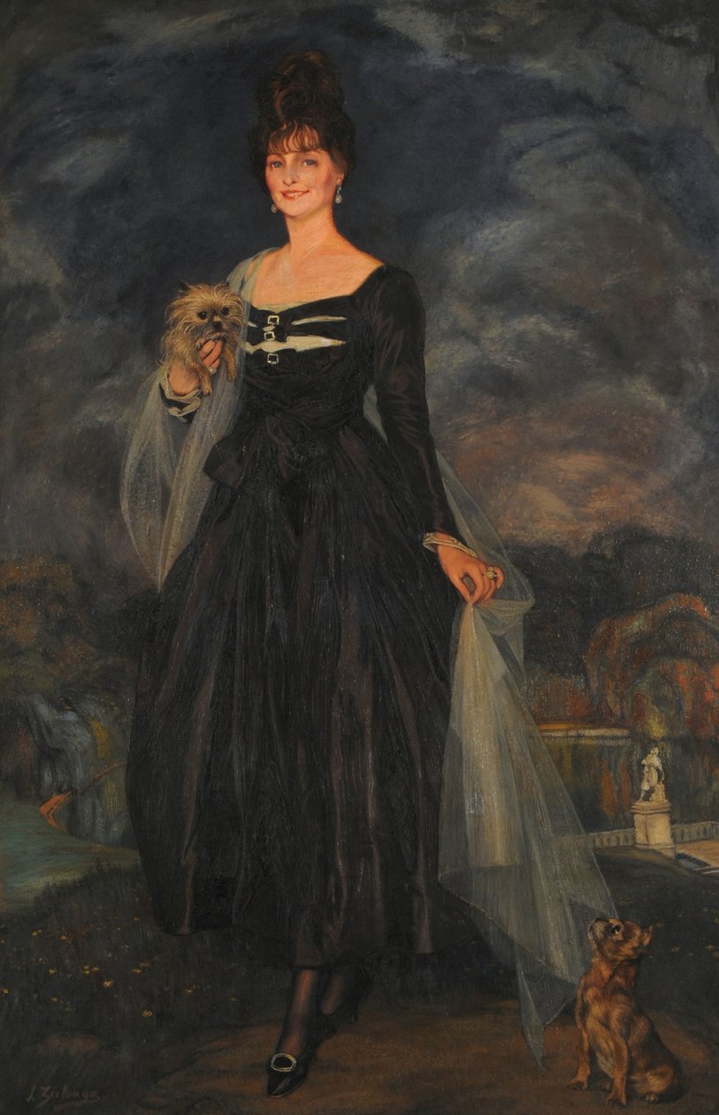 Porträt von Señora S. W. de S. von Ignacio Zuloaga y Zabaleto