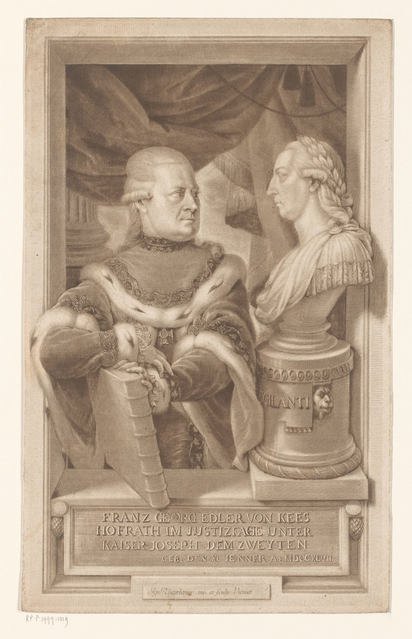 Porträt von Franz Georg, Ritter von Kees von Ignaz Unterberger