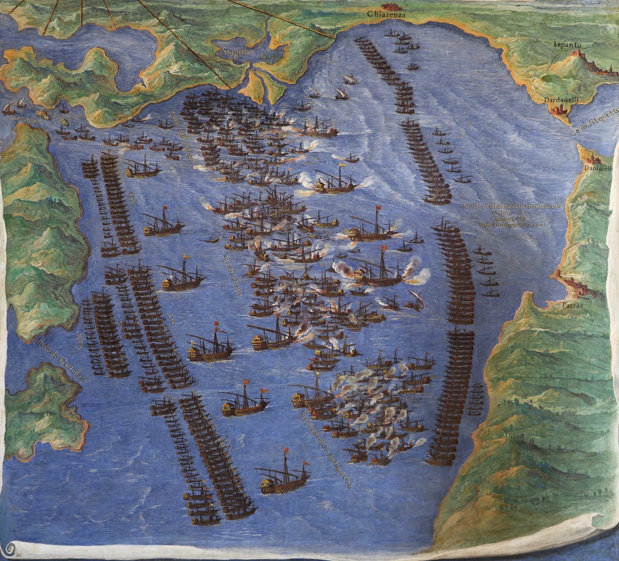Schlacht von Lepanto, 1571 von Ignazio Danti