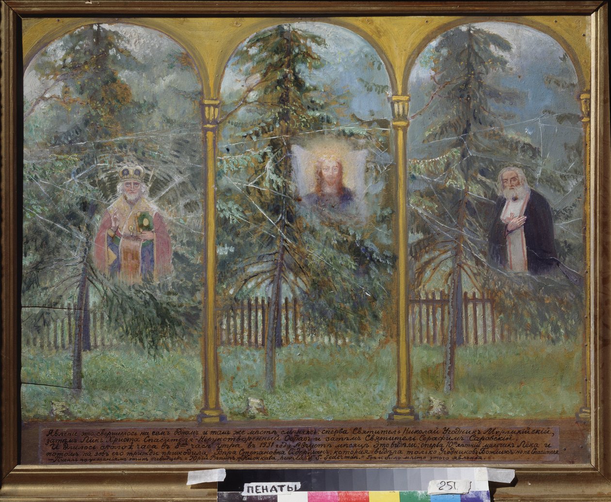 Das Erscheinen der Ikonen von Ilya Efimovich Repin