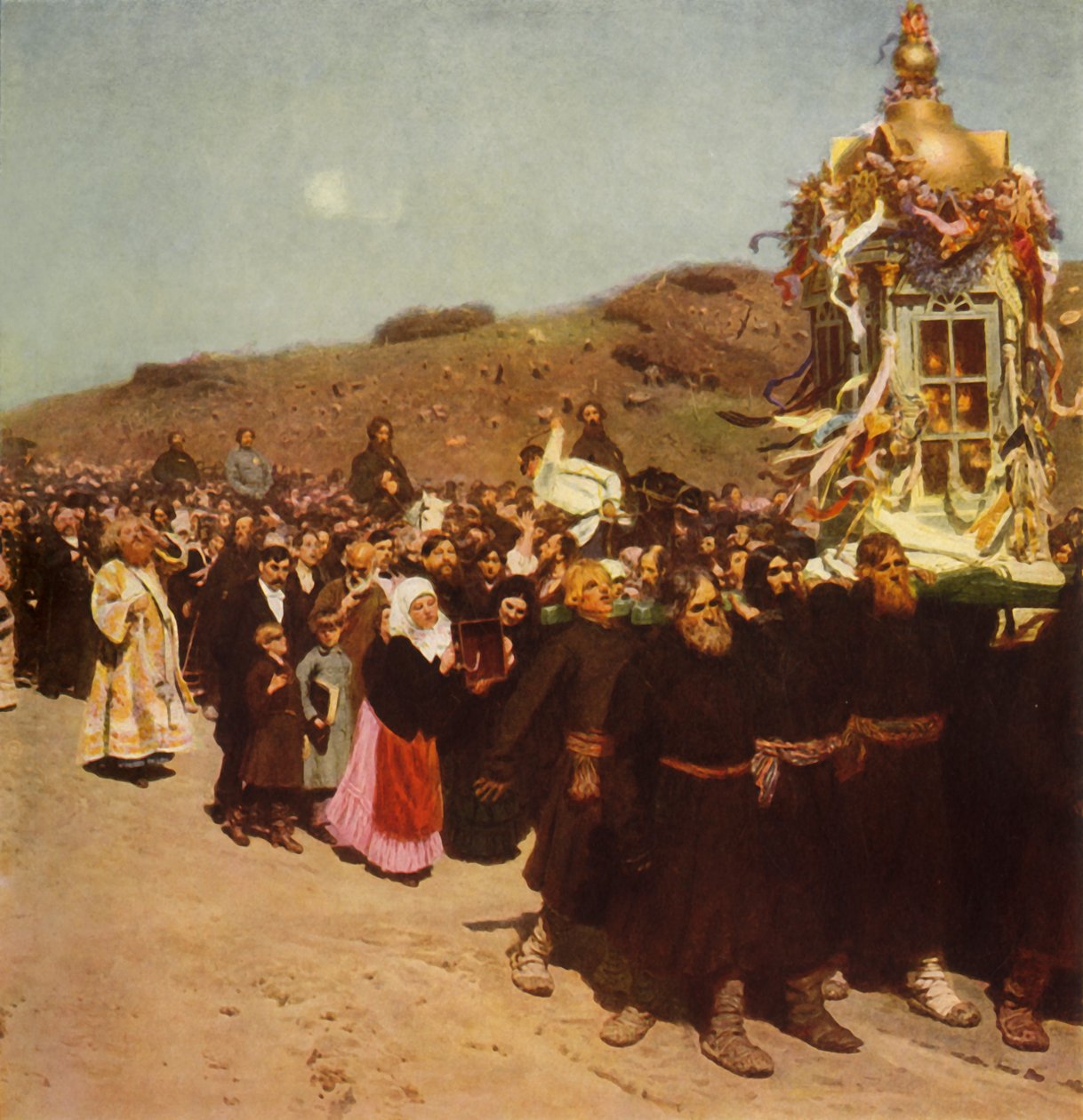 Prozession in der Kursker Gubernia, 1880-1883, 1965 von Ilya Efimovich Repin