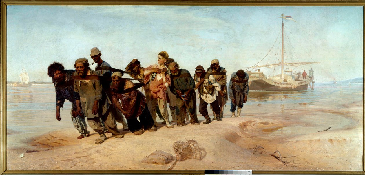 Die Wolgaschlepper von Ilya Efimovich Repin