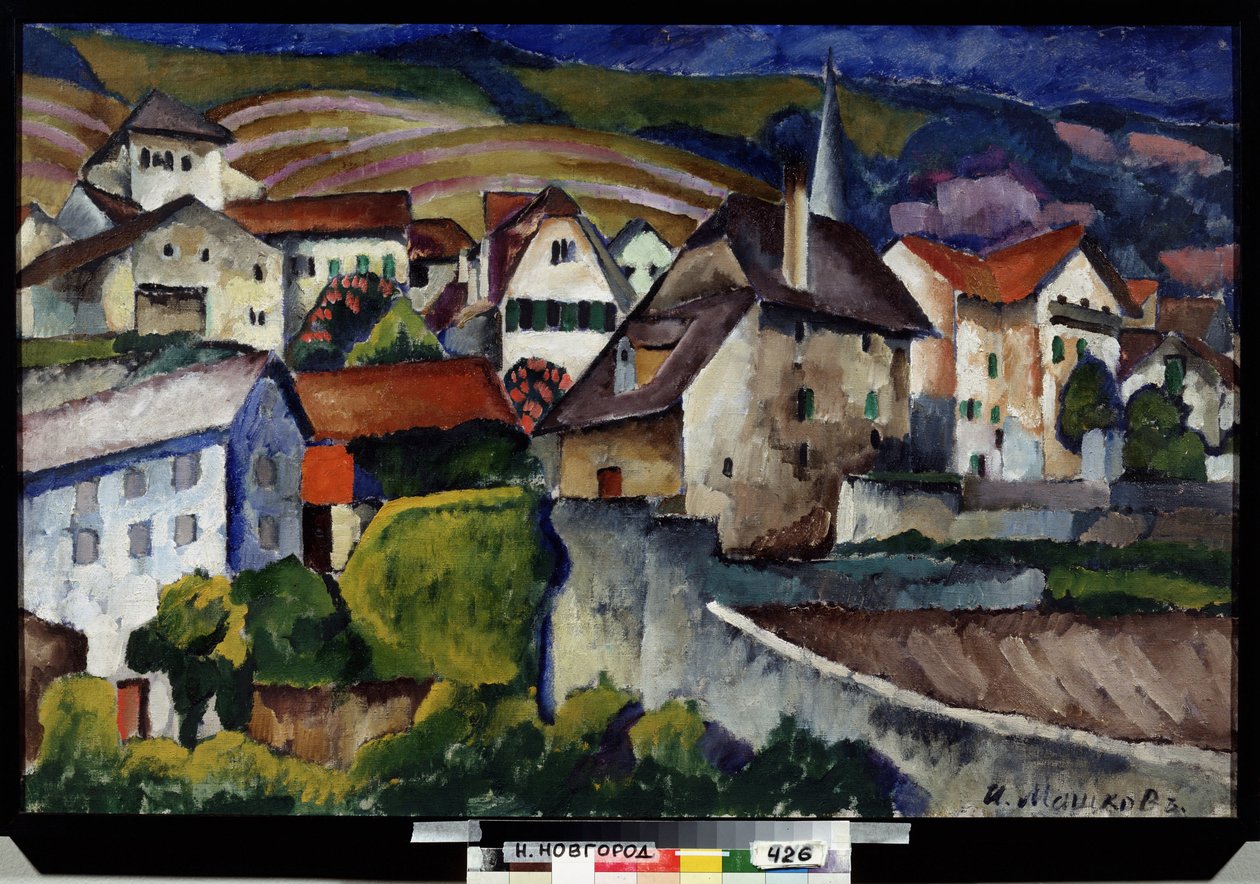 Eine kleine Stadt in der Schweiz von Ilya Ivanovich Mashkov