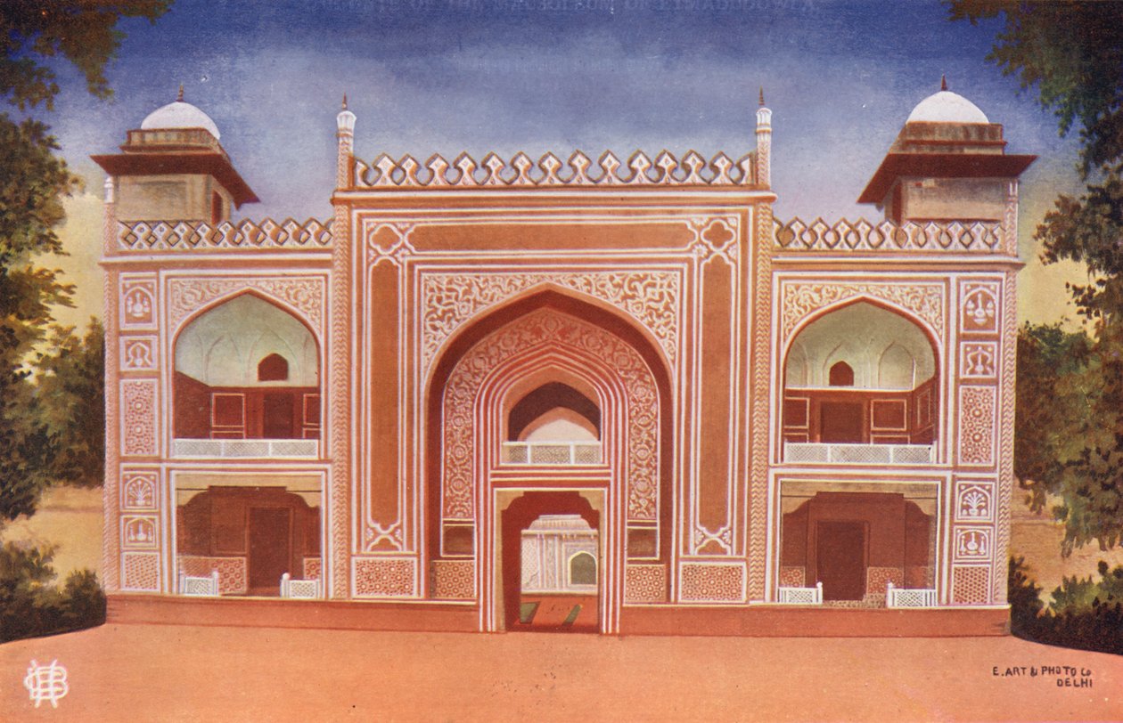 Agra: Das Tor des Mausoleums von Etmadudowla von Indian photographer