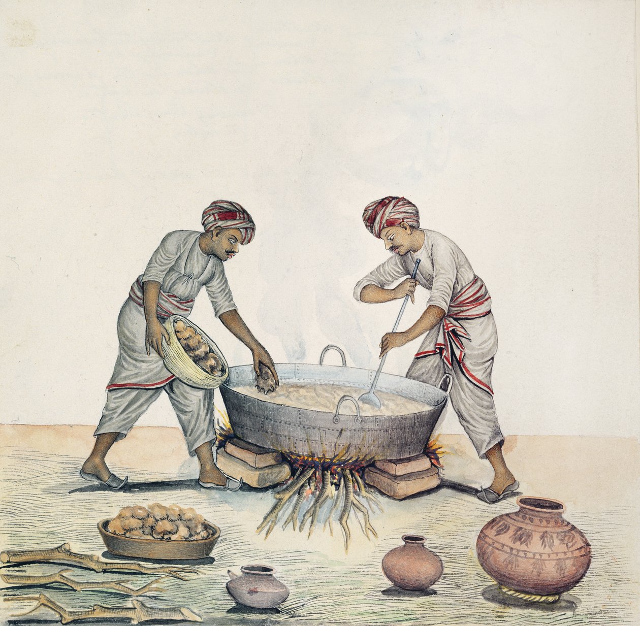 Zuckerherstellung, Bombay, ca. 1873 von Indian School