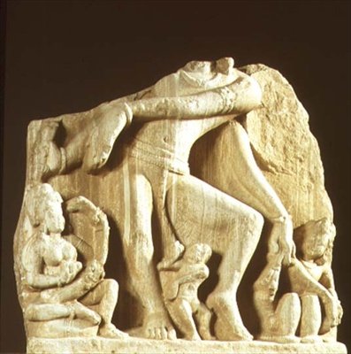 Figur von Natesa, Chittorgarh, Rajasthan, Pratihara-Dynastie (Sandstein) von Indian School