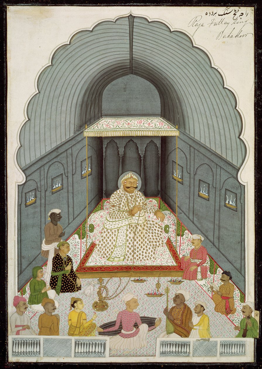 In. 70.4 Fateh Singhs (1769-1818) Musikparty, ca. 1770-80 von Indian School