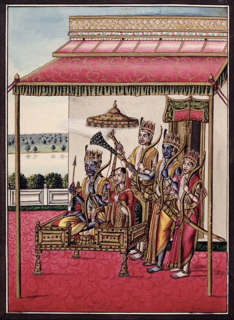 MSS EUR C 116/1 f.13v Rama, aus dem hinduistischen Epos 
