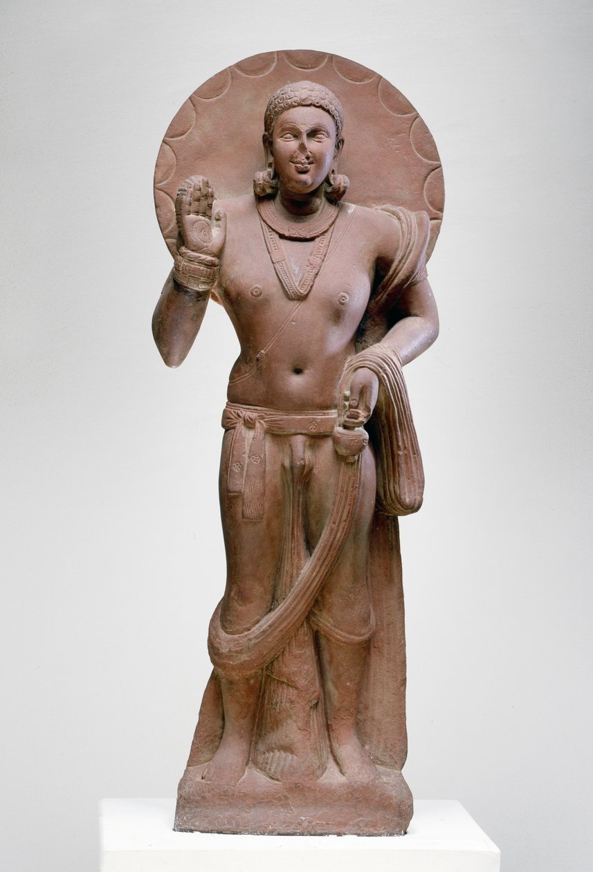 Maitreya, ein zukünftiger Buddha, Ramnagar-Kultur, aus Ahichatra, Uttar Pradesh, 200 n. Chr. von Indian School