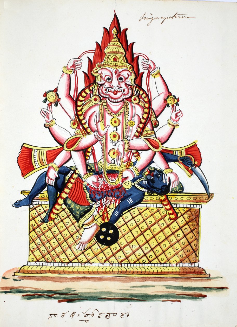 Narasimha, 4. Avatar von Vishnu von Indian School