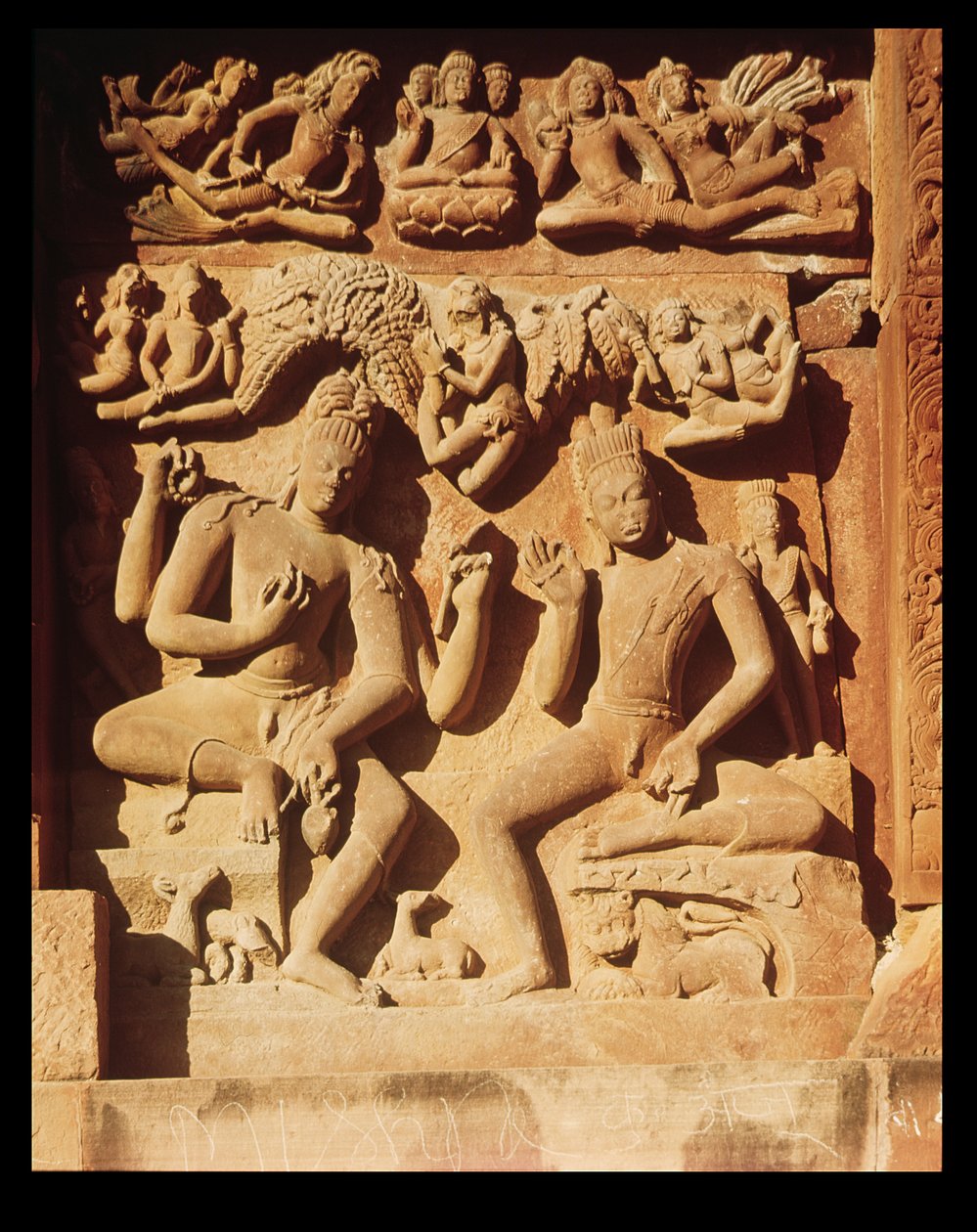 Relief aus dem Tempel des Vishnu, ca. 500 n. Chr. von Indian School