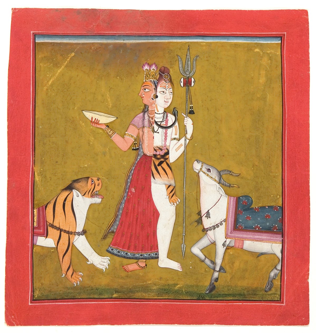Shiva Ardhanarishvara, ca. 1715 von Indian School