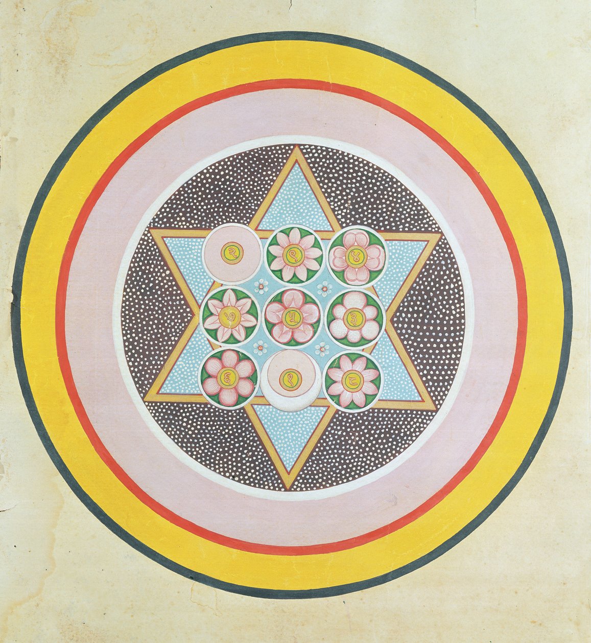 Tantrisches Stern-Design von Indian School